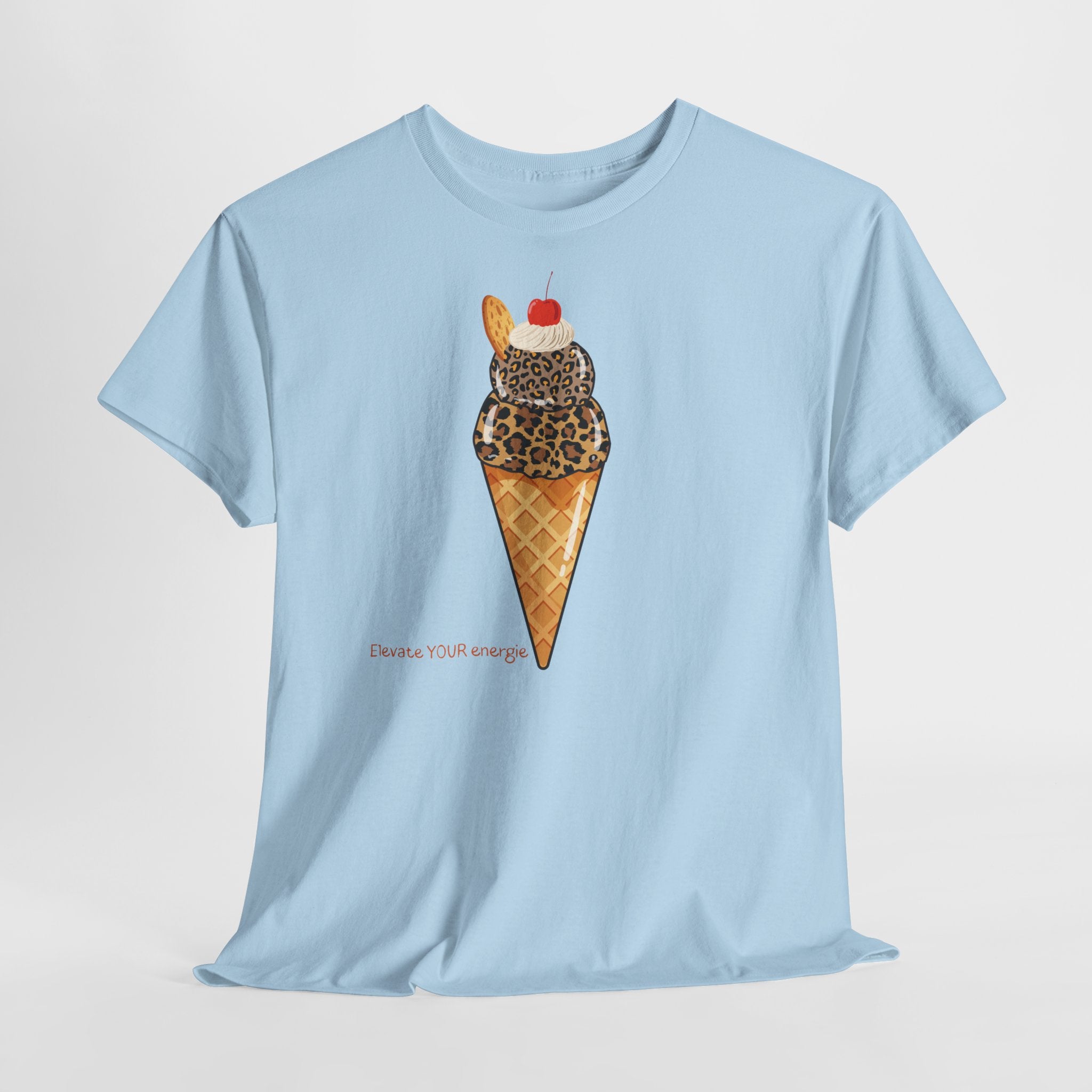 Leopard Scoop Ice Cream Tee T-Shirt - Heat Mess