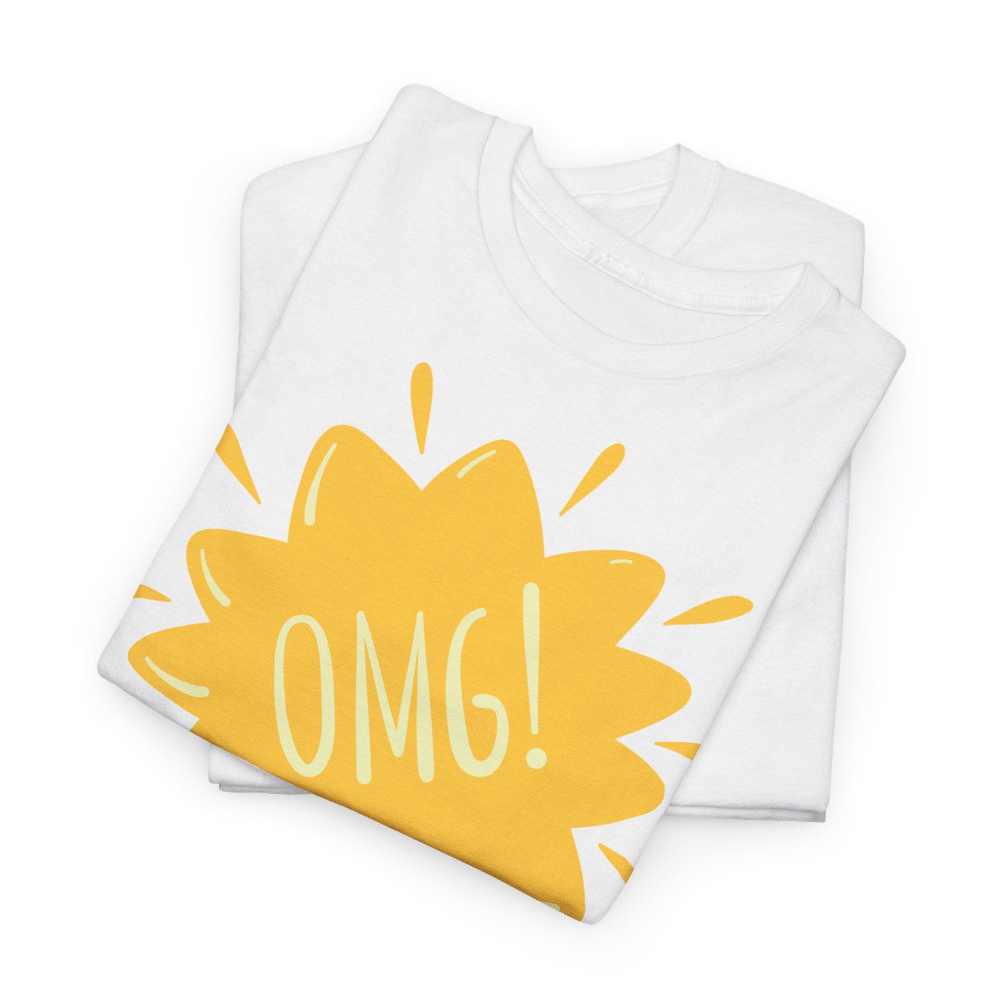 OMG! Yellow Burst Graphic T-Shirt - Heat Mess