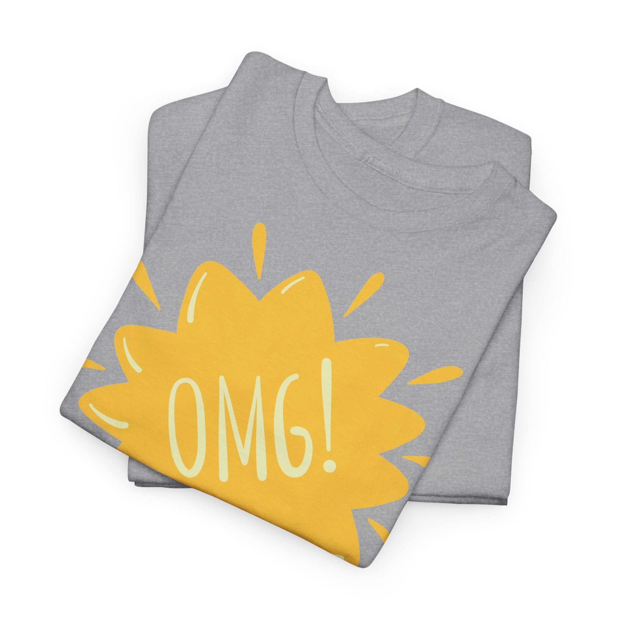 OMG! Yellow Burst Graphic T-Shirt - Heat Mess