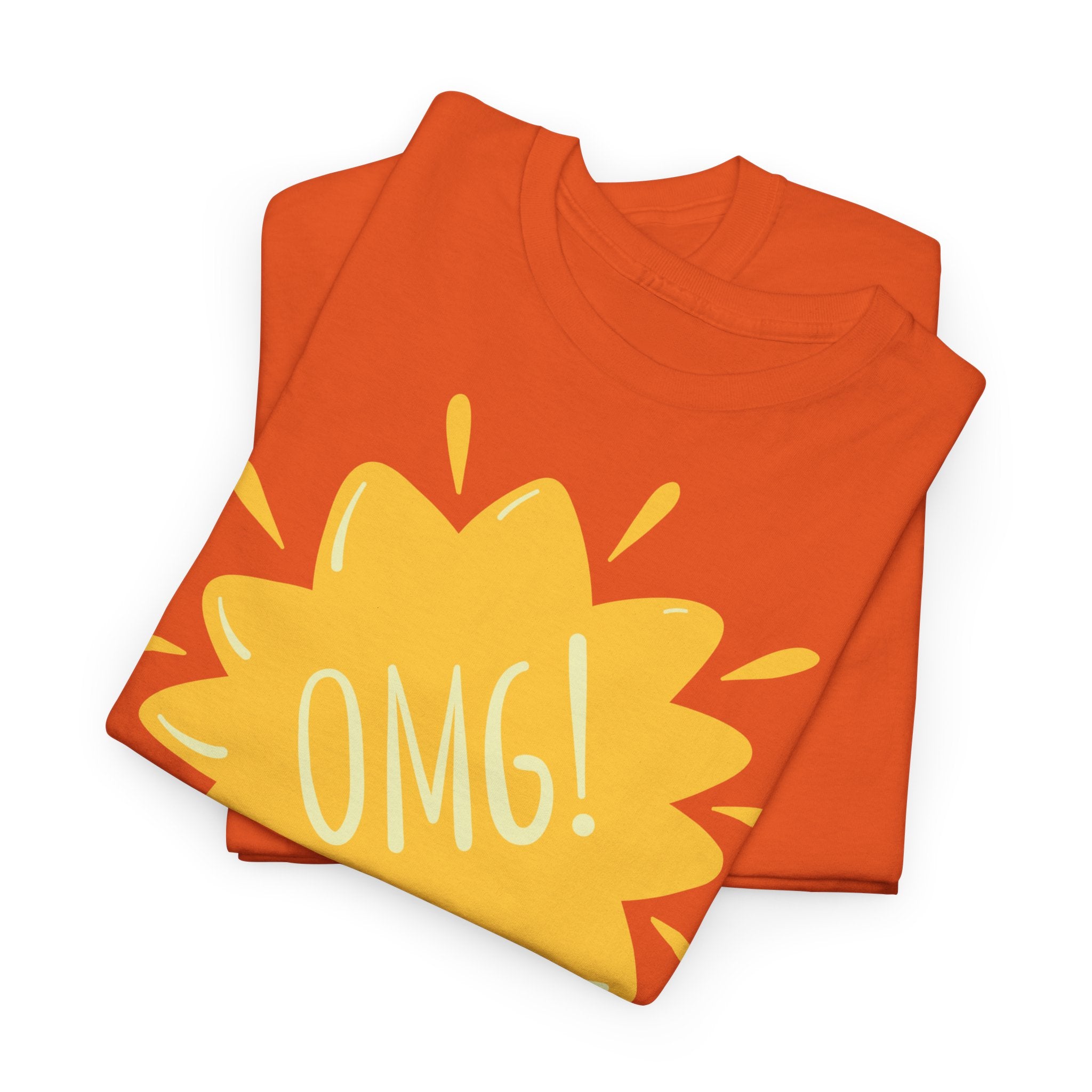 OMG! Yellow Burst Graphic T-Shirt - Heat Mess