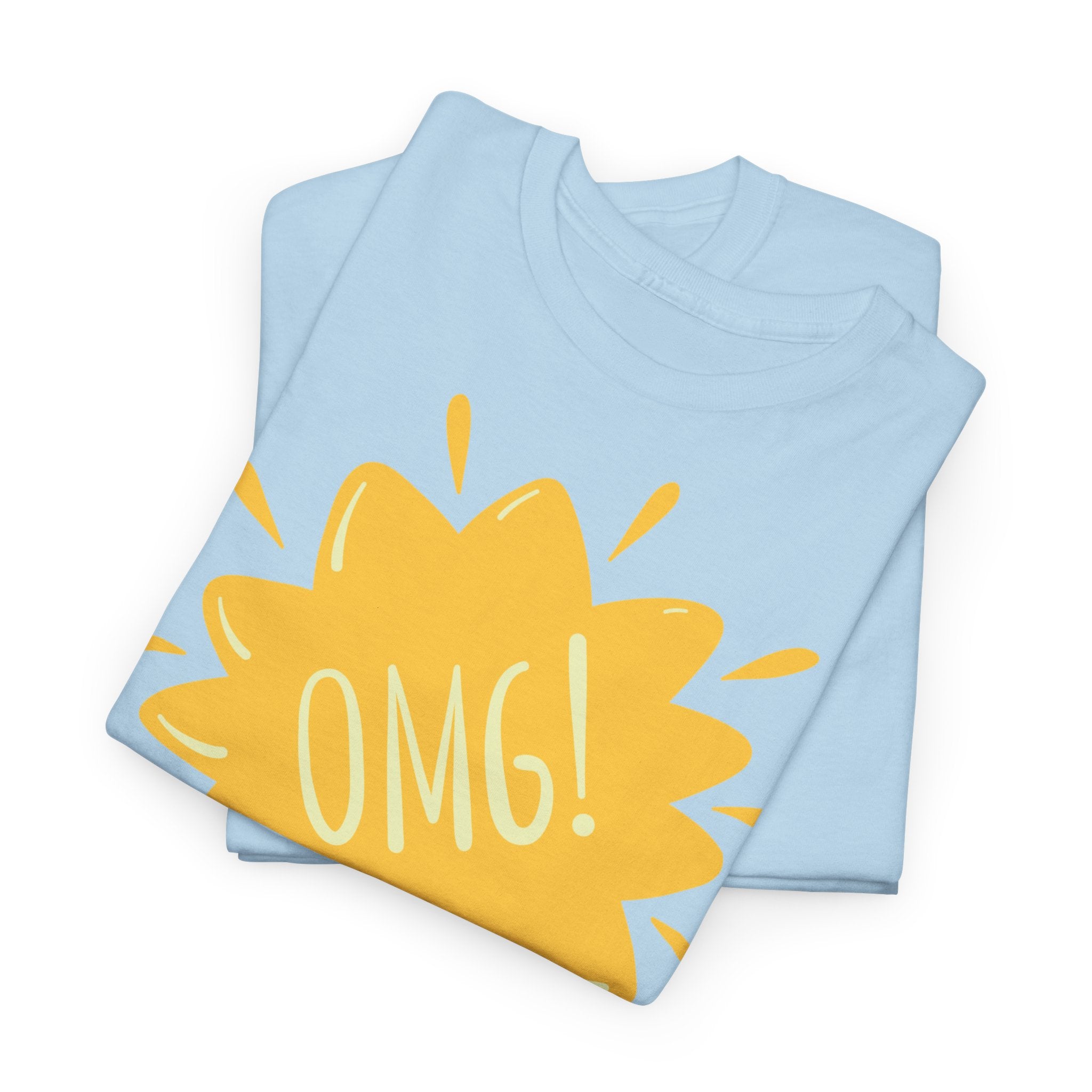 OMG! Yellow Burst Graphic T-Shirt - Heat Mess