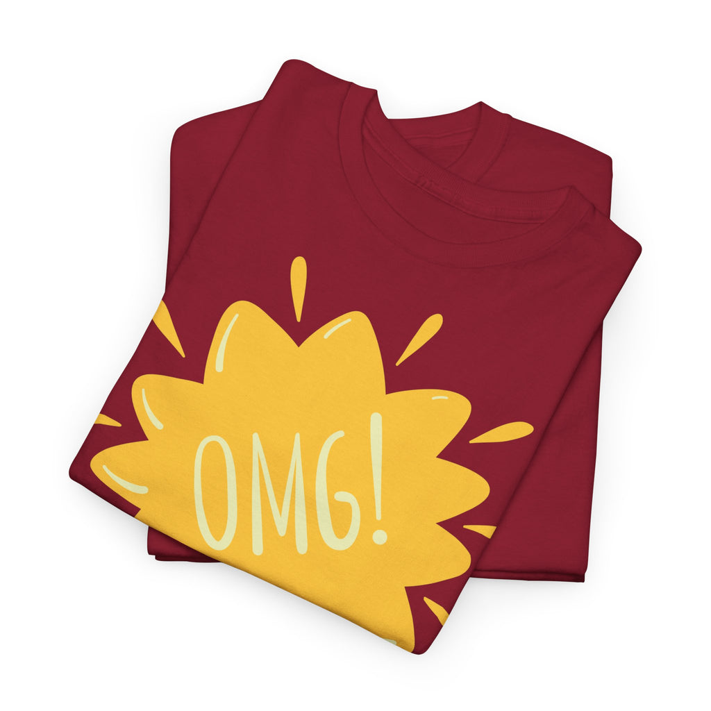 OMG! Yellow Burst Graphic T-Shirt - Heat Mess