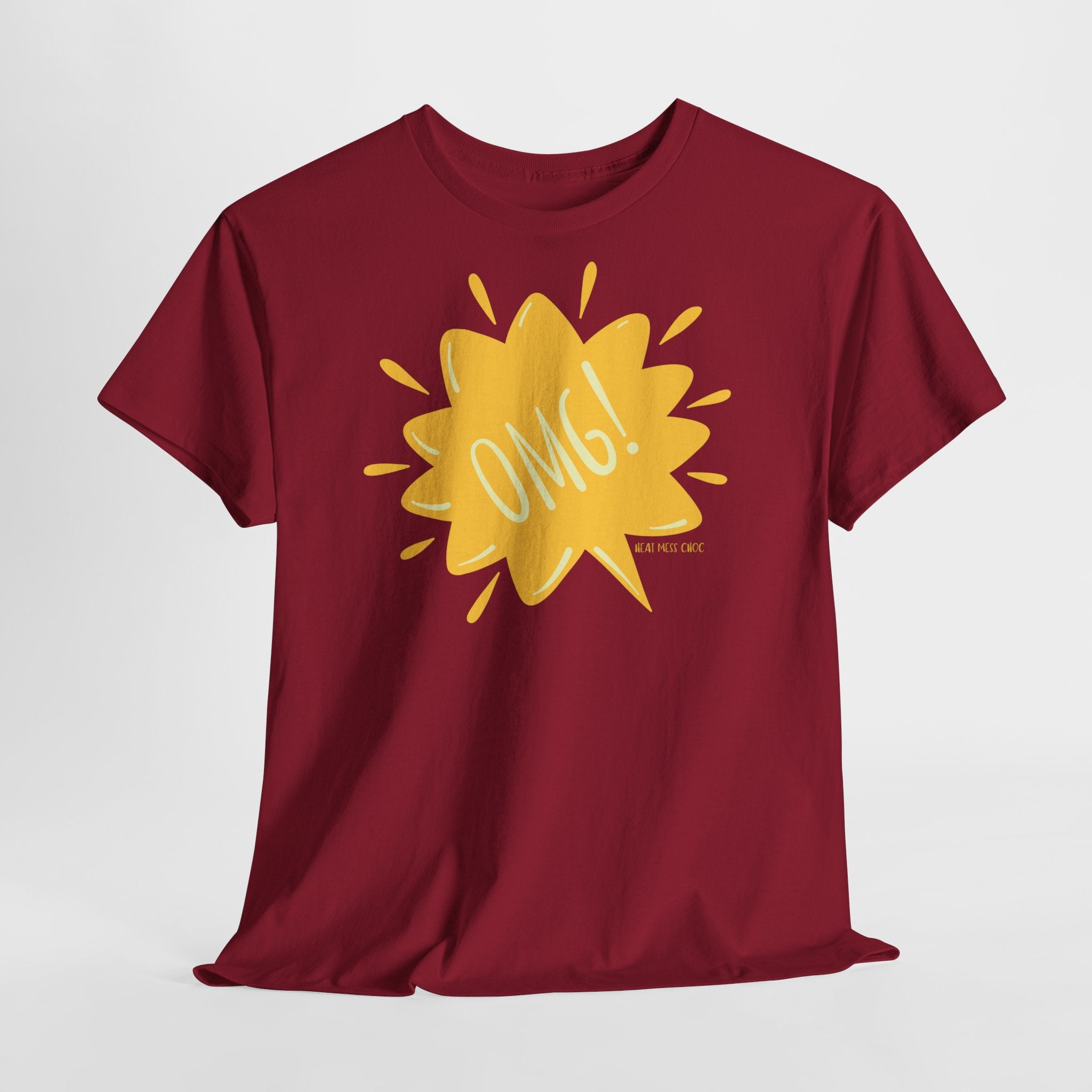OMG! Yellow Burst Graphic T-Shirt - Heat Mess