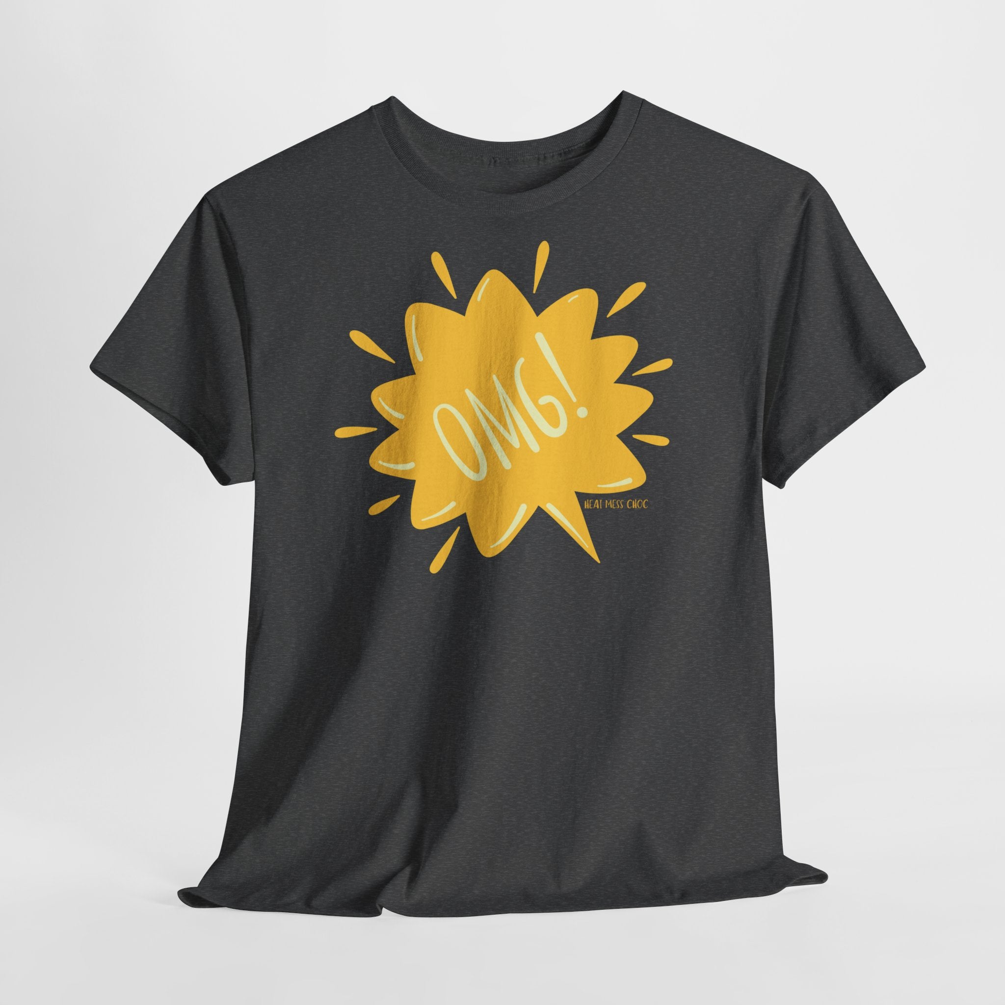 OMG! Yellow Burst Graphic T-Shirt - Heat Mess