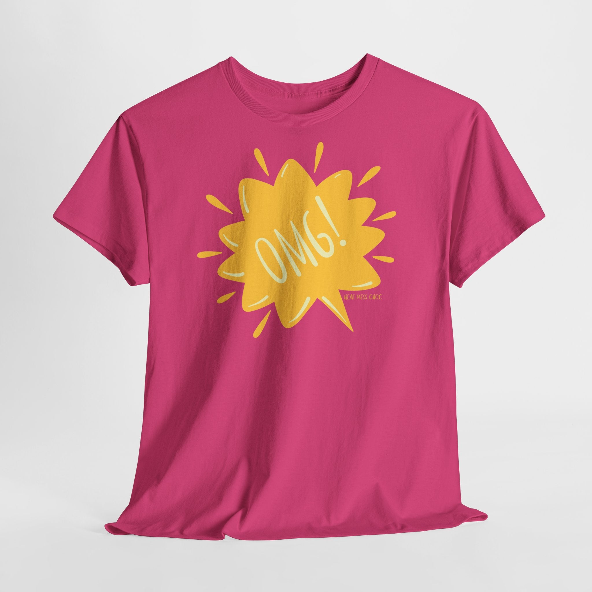 OMG! Yellow Burst Graphic T-Shirt - Heat Mess