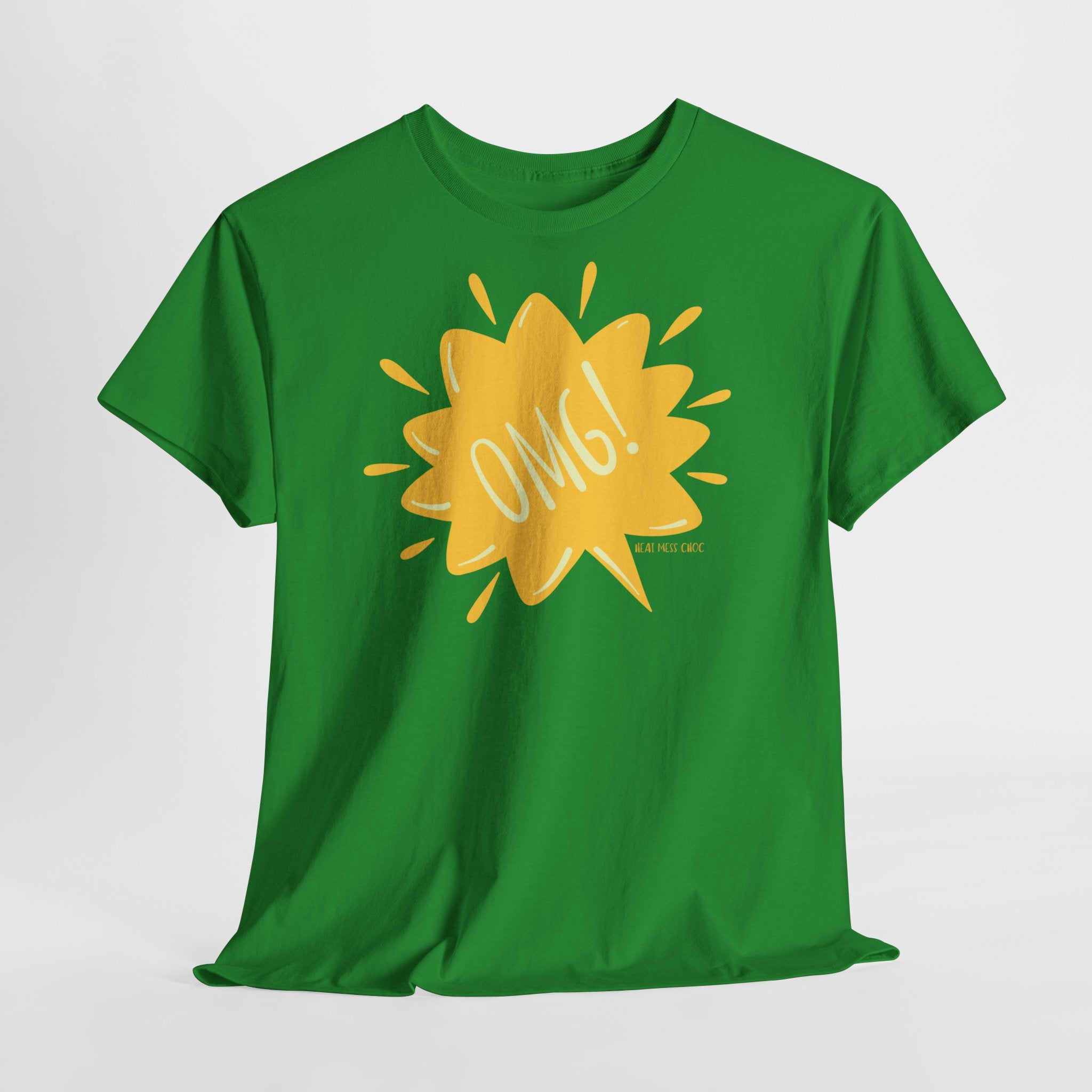 OMG! Yellow Burst Graphic T-Shirt - Heat Mess