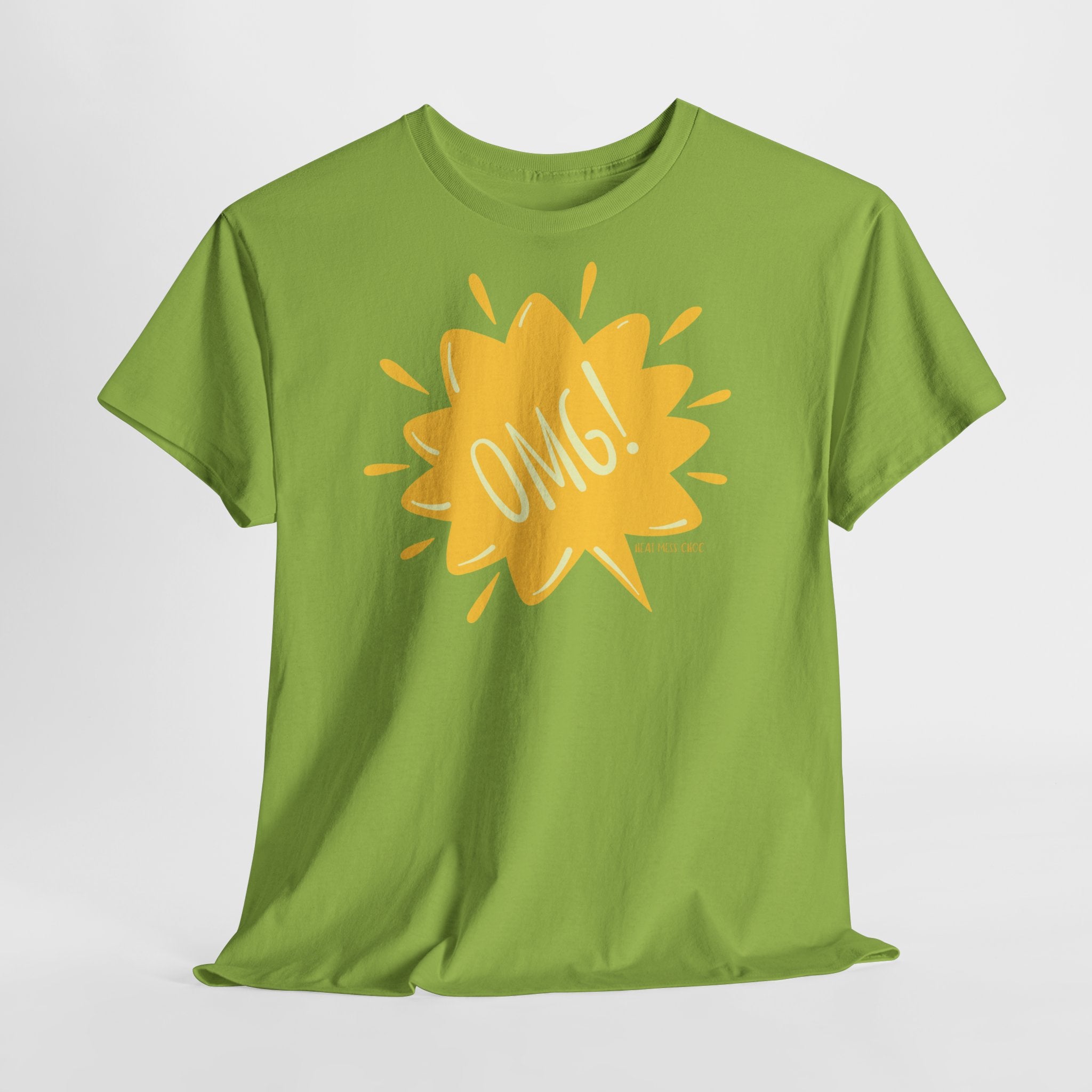 OMG! Yellow Burst Graphic T-Shirt - Heat Mess