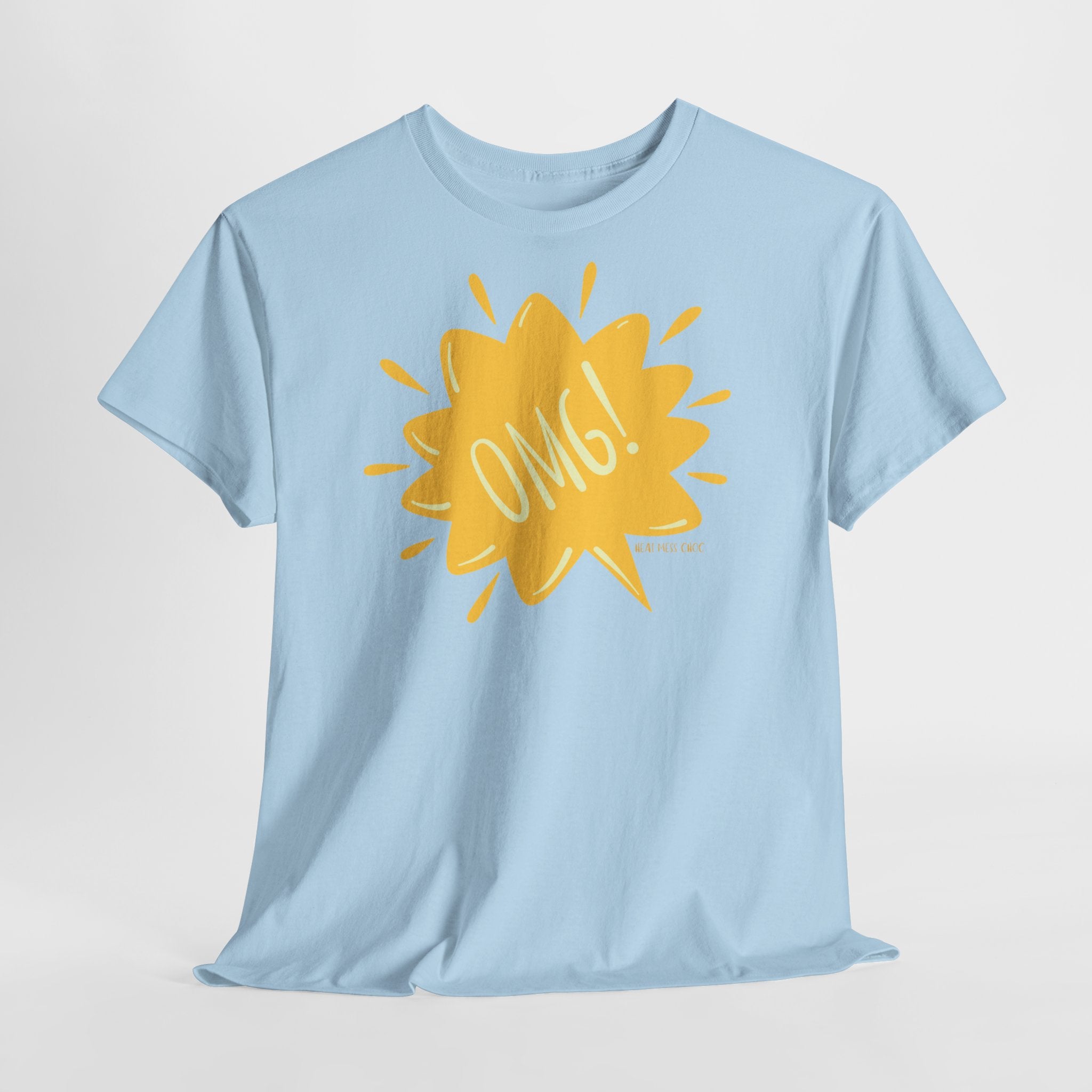 OMG! Yellow Burst Graphic T-Shirt - Heat Mess