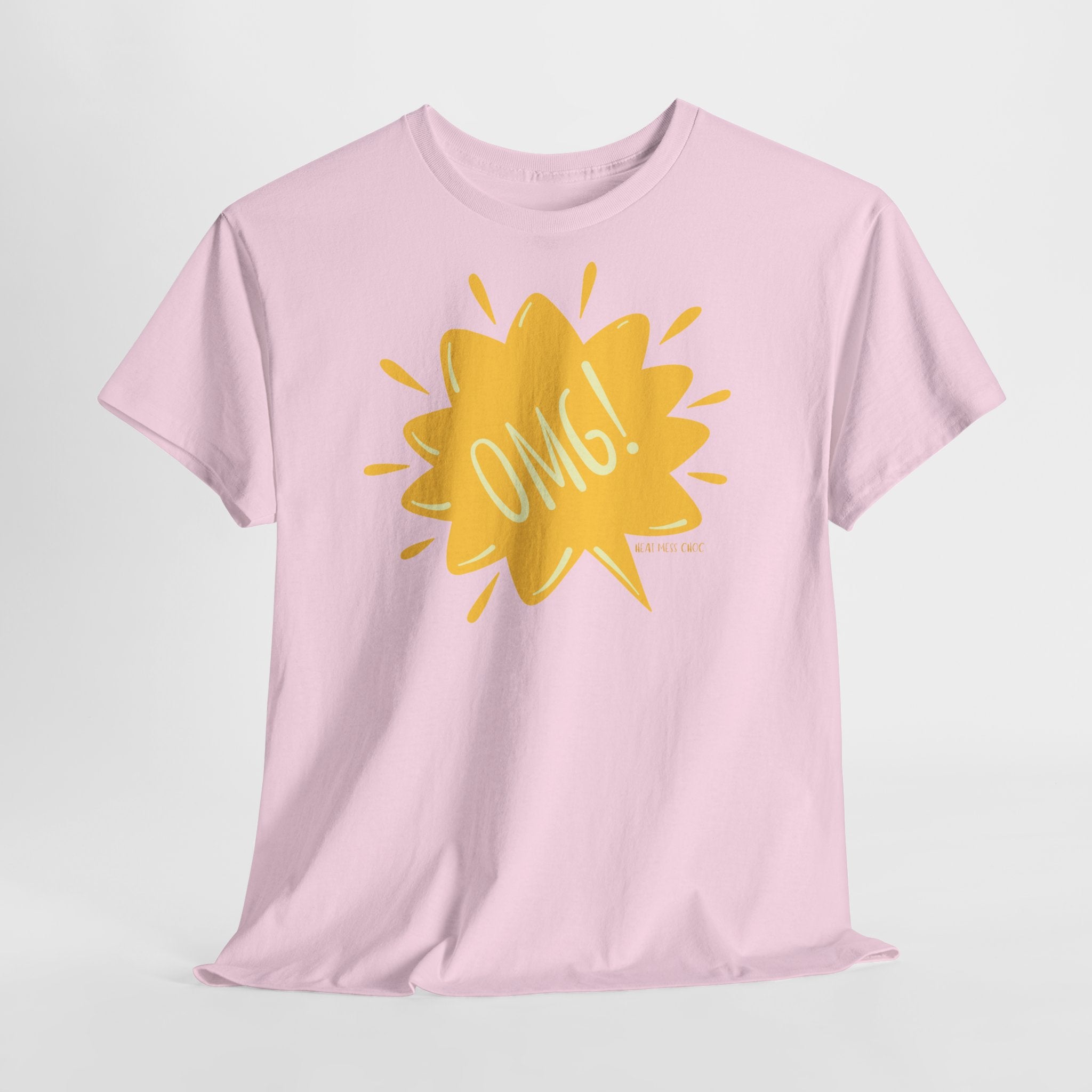 OMG! Yellow Burst Graphic T-Shirt - Heat Mess
