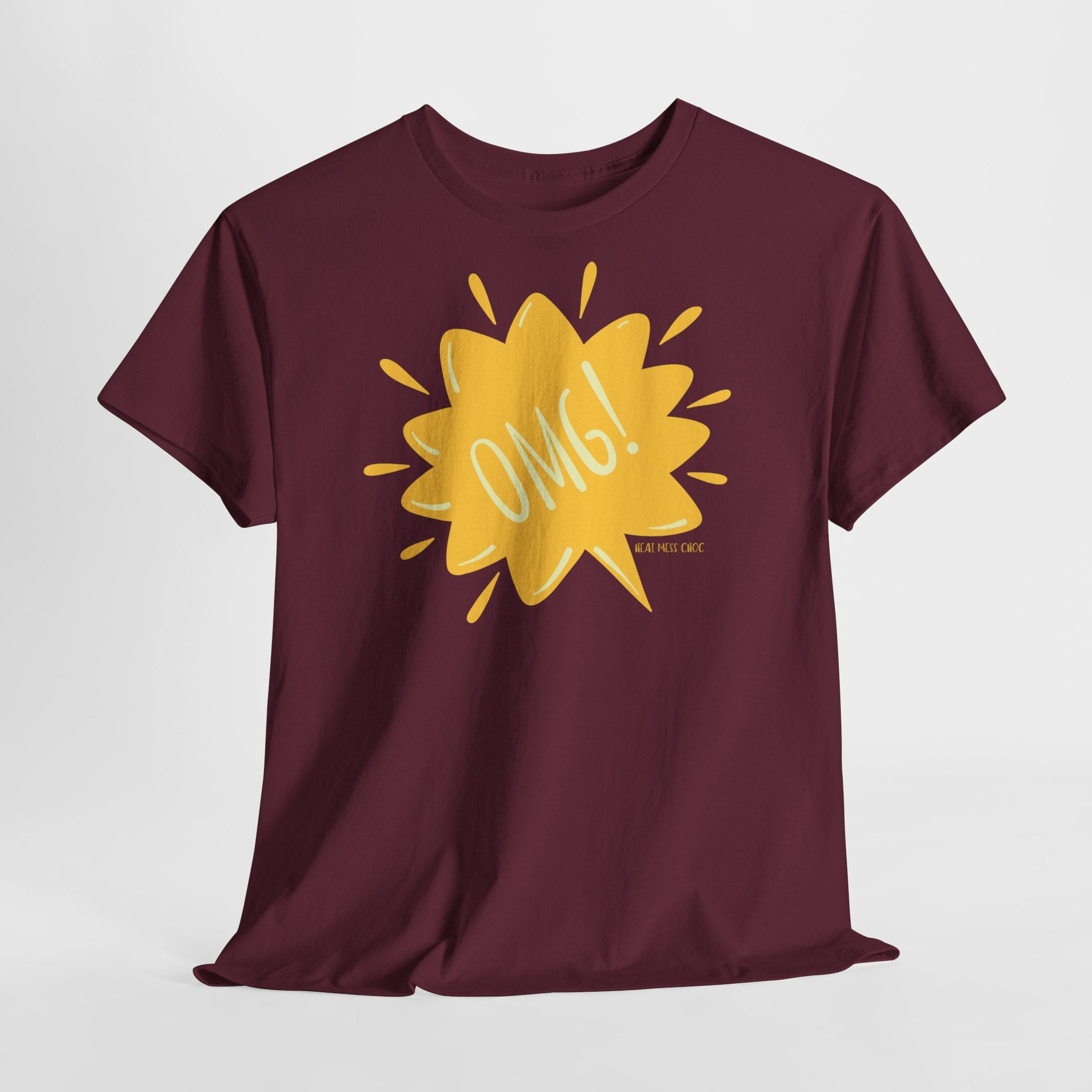 OMG! Yellow Burst Graphic T-Shirt - Heat Mess