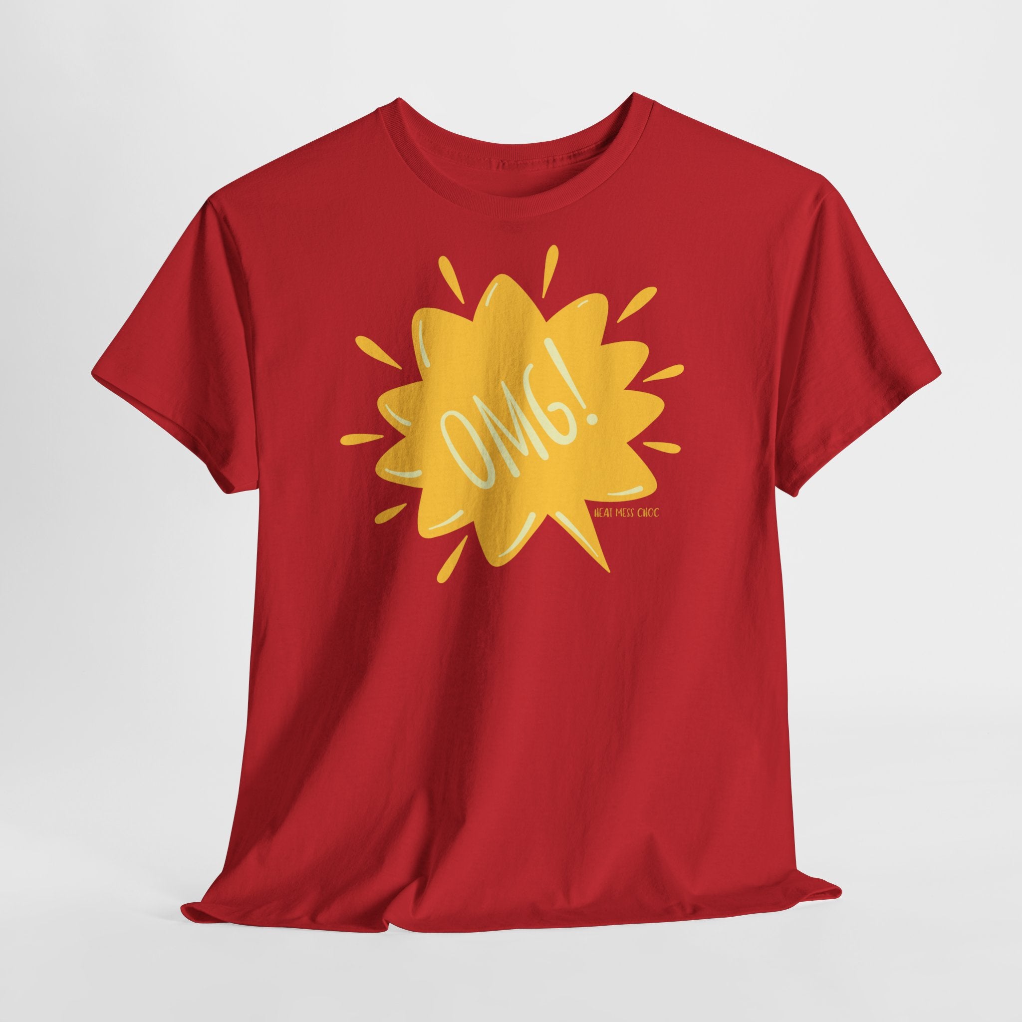 OMG! Yellow Burst Graphic T-Shirt - Heat Mess