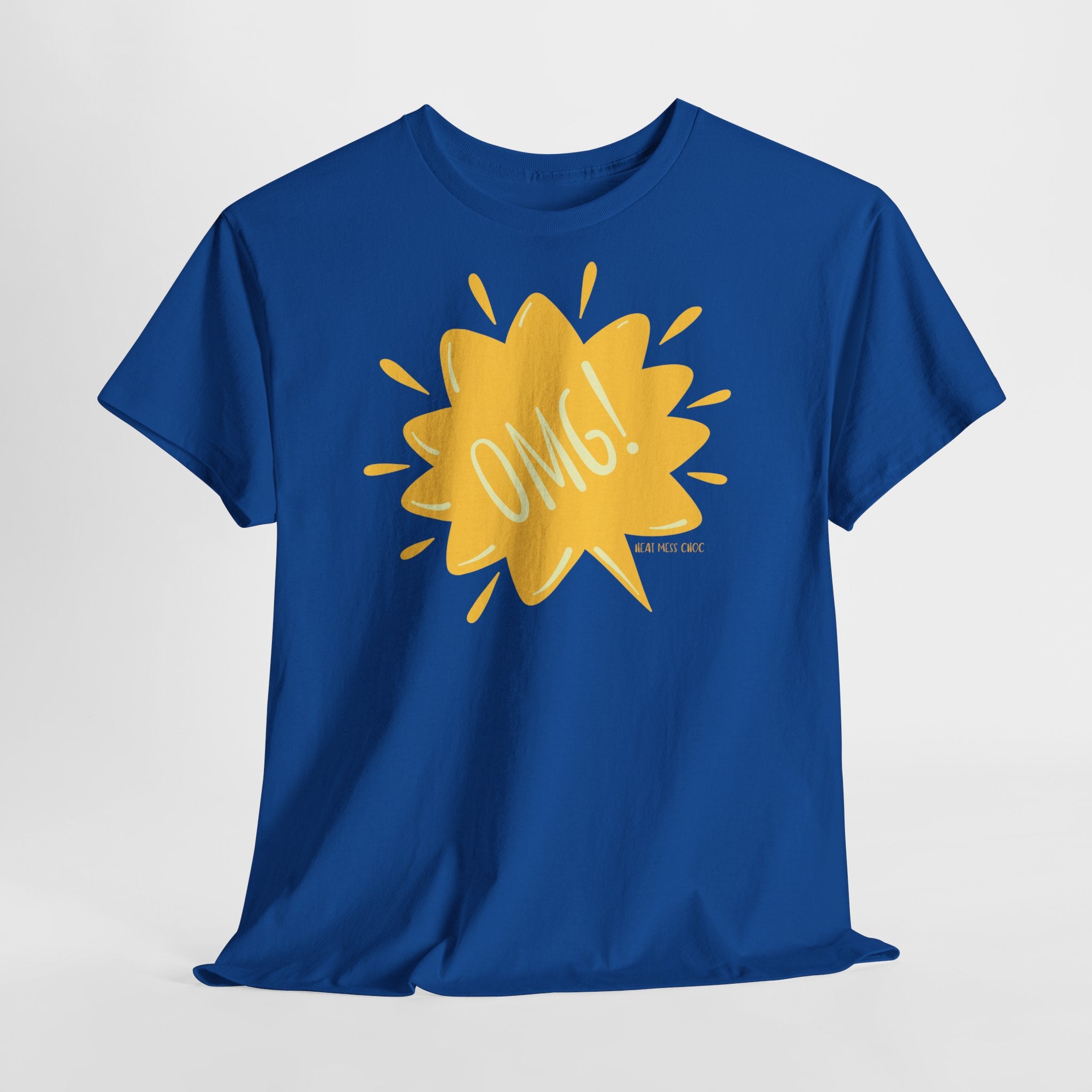 OMG! Yellow Burst Graphic T-Shirt - Heat Mess