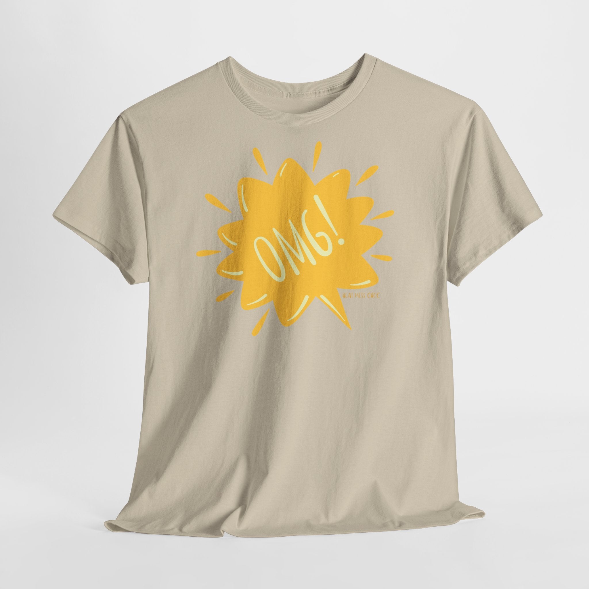 OMG! Yellow Burst Graphic T-Shirt - Heat Mess