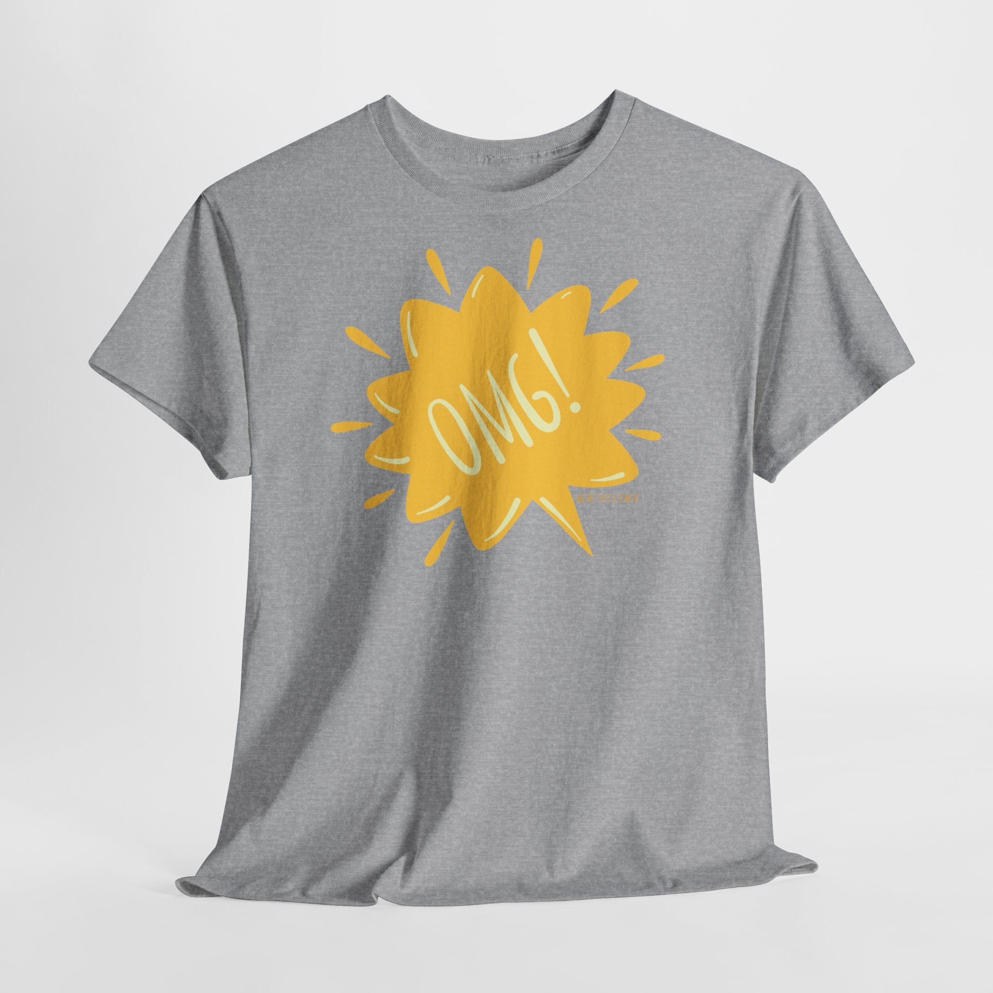 OMG! Yellow Burst Graphic T-Shirt - Heat Mess