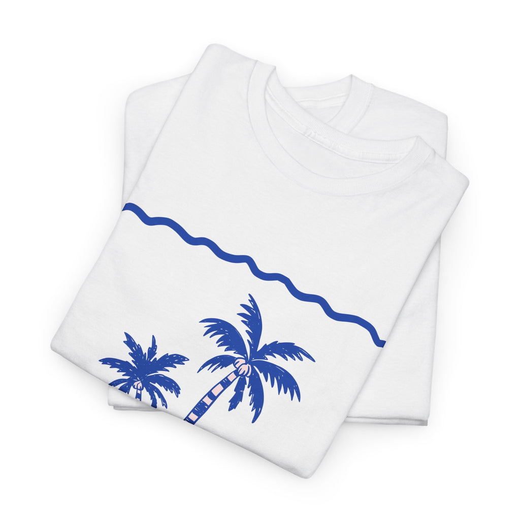 Palm Blue Tee - Heat Mess