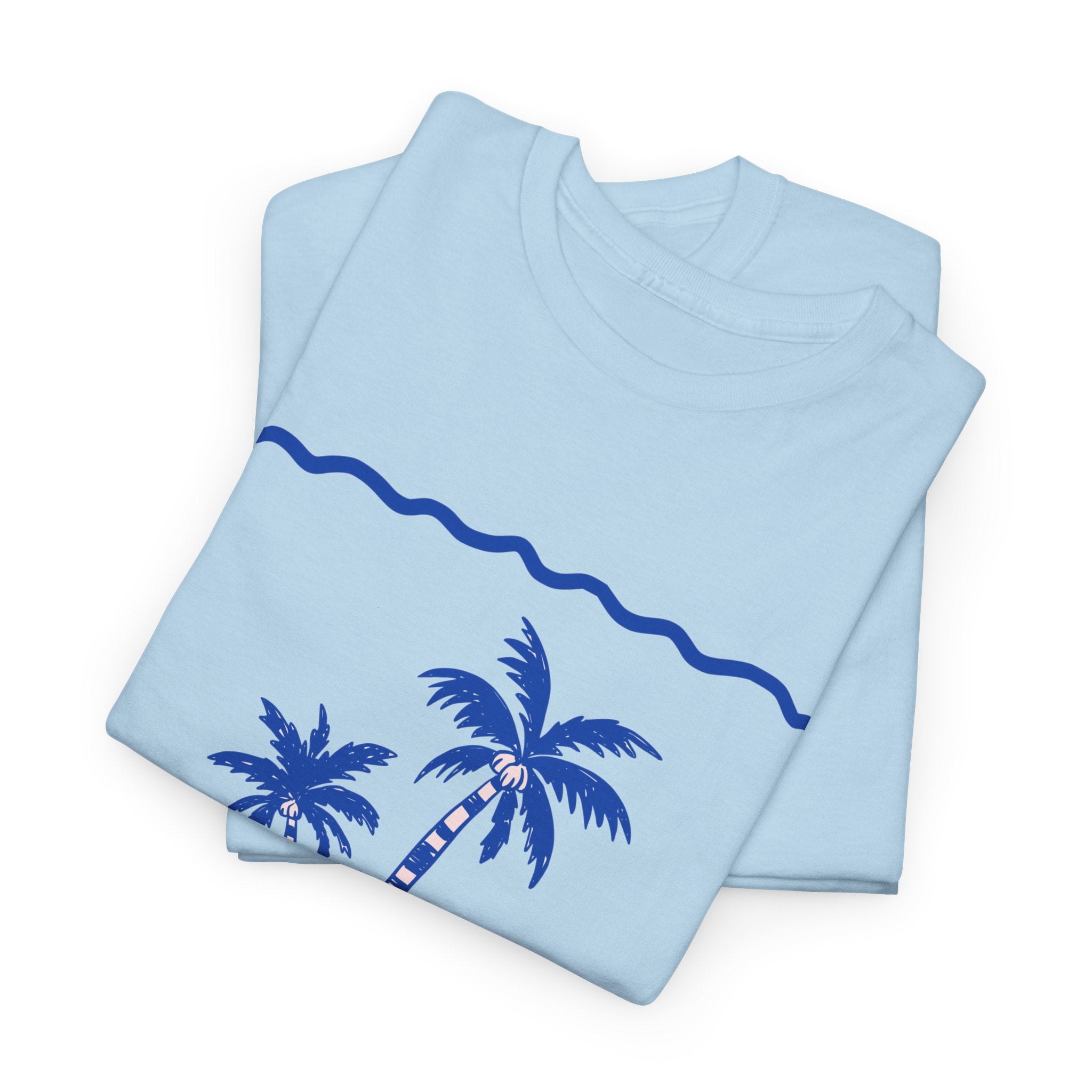 Palm Blue Tee - Heat Mess