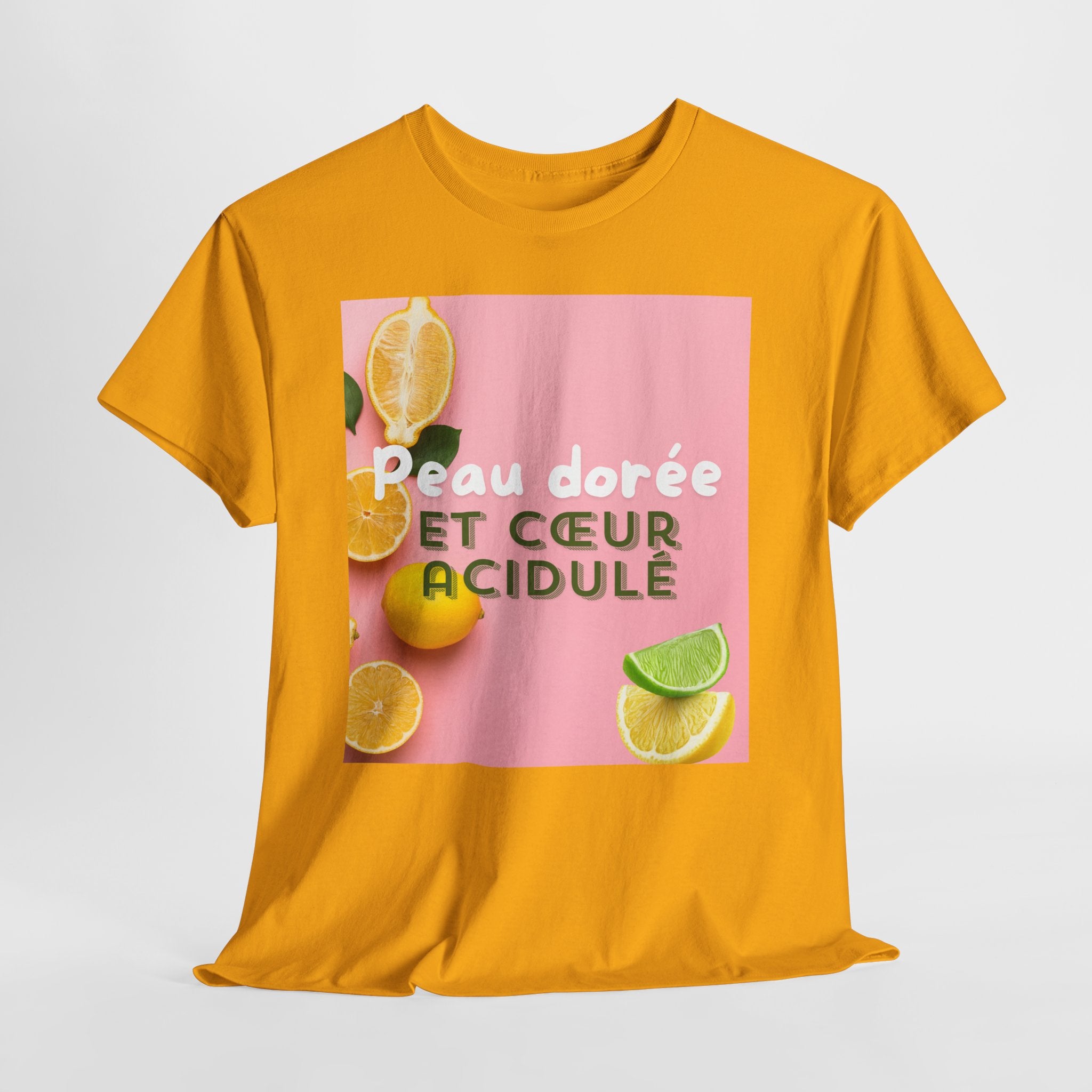 Peau Dorée et Cœur Acidulé T-Shirt - Heat Mess