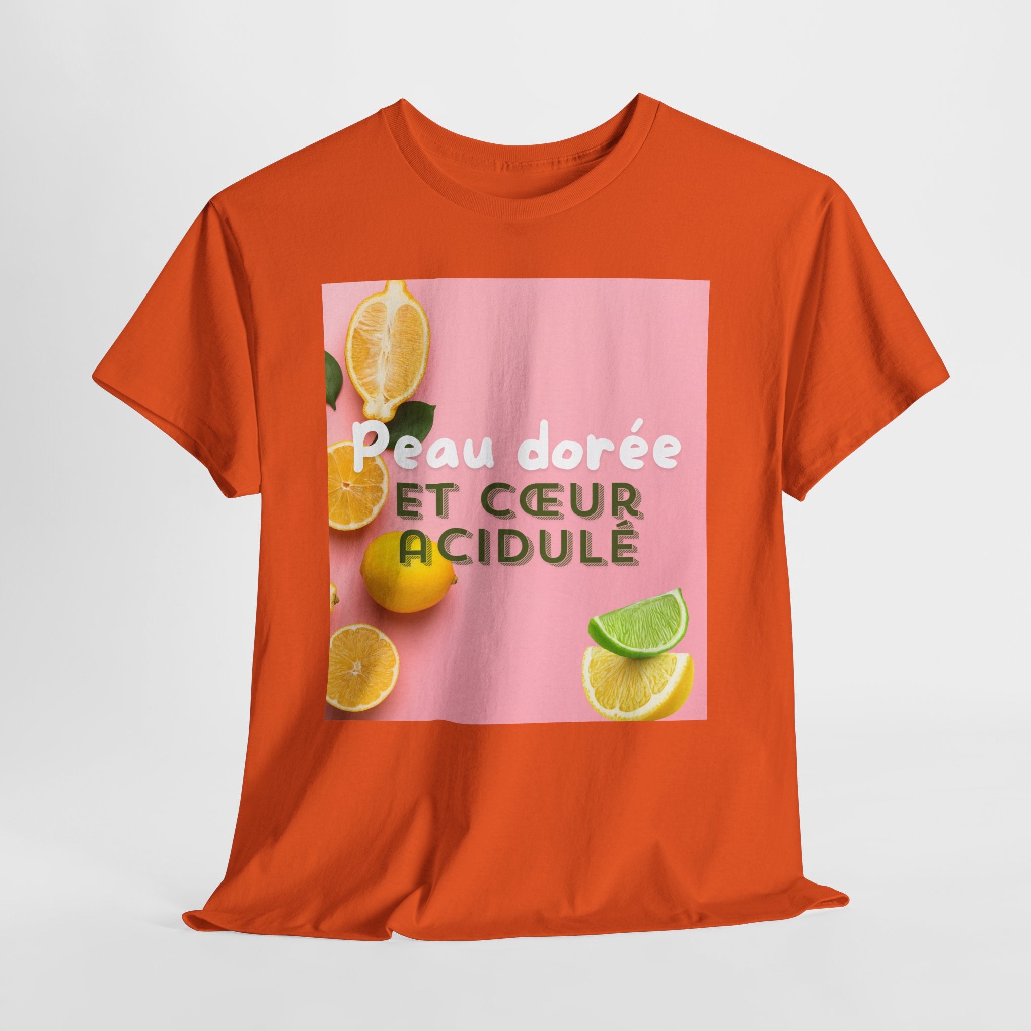 Peau Dorée et Cœur Acidulé T-Shirt - Heat Mess