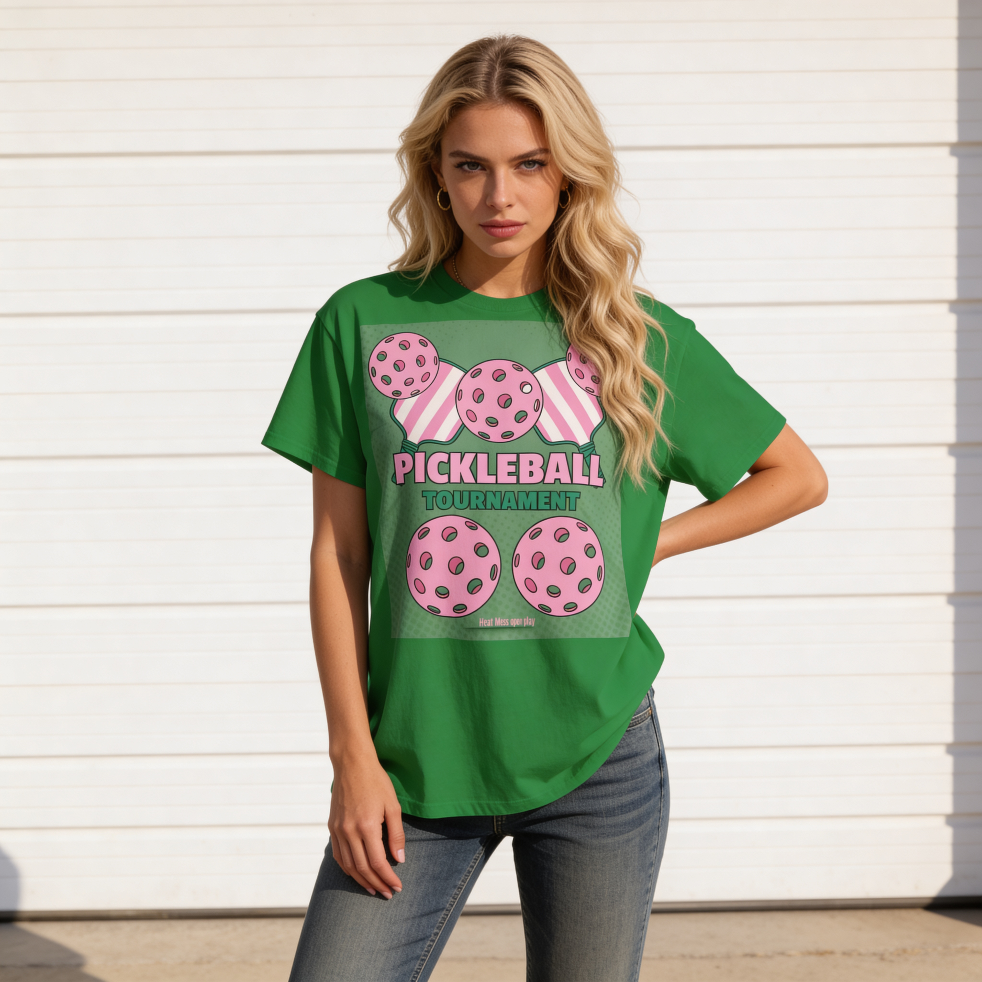 Pickleball Tournament T-Shirt - Heat Mess