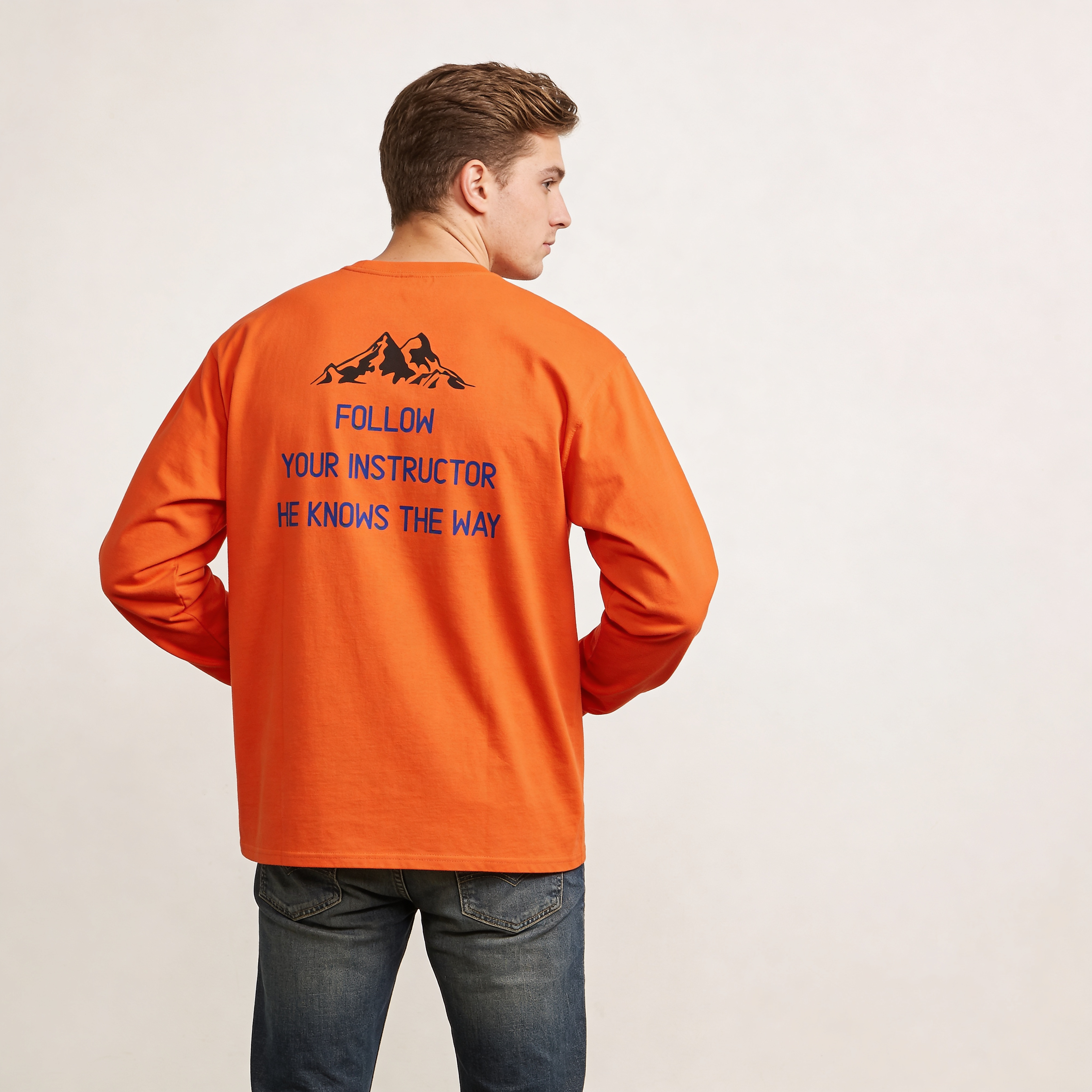 Follow Your Instructor Long Sleeve T-Shirt - Heat Mess