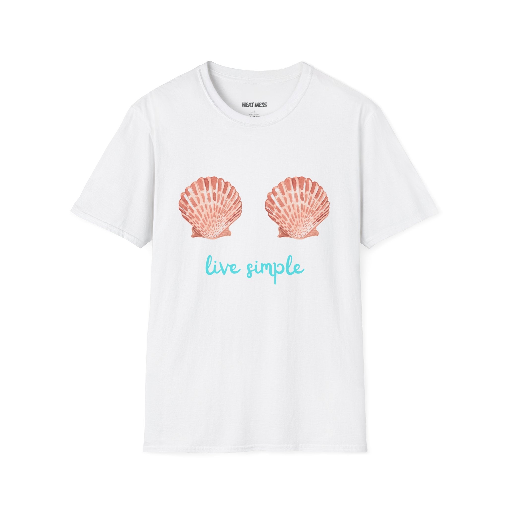 Seashell "Live Simple" Tee - Heat Mess