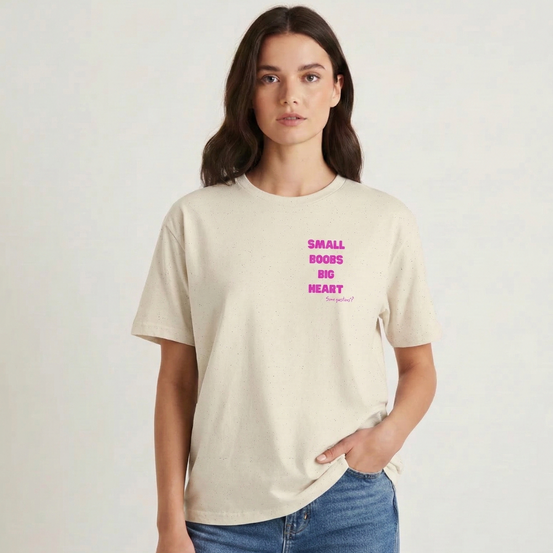 "Small Boobs Big Heart"  T‑Shirt