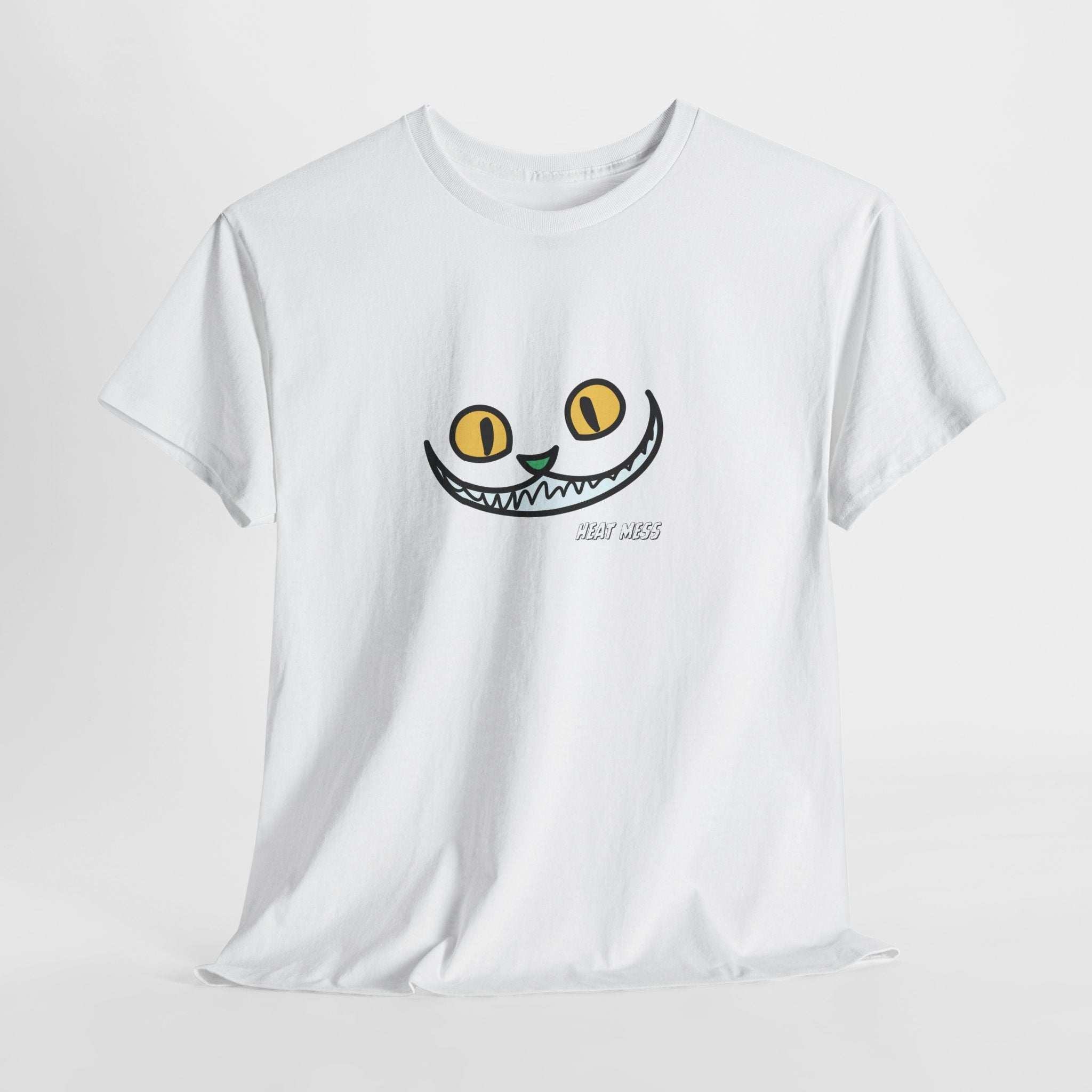 Smile Cat Eyes Tee - Heat Mess