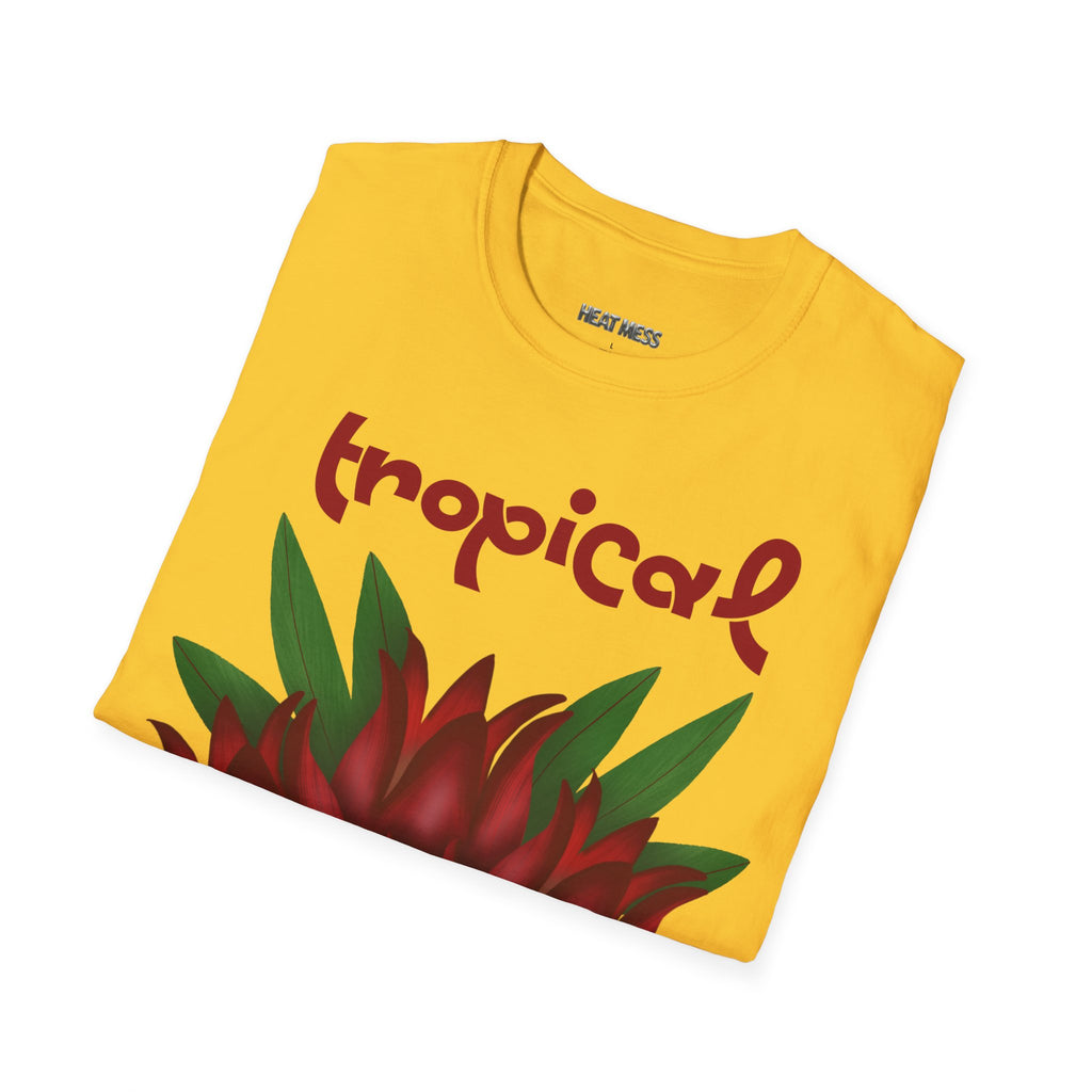 T-Shirt Tropical Red Floral - Heat Mess