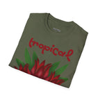 T-Shirt Tropical Red Floral - Heat Mess