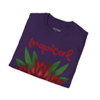 T-Shirt Tropical Red Floral - Heat Mess