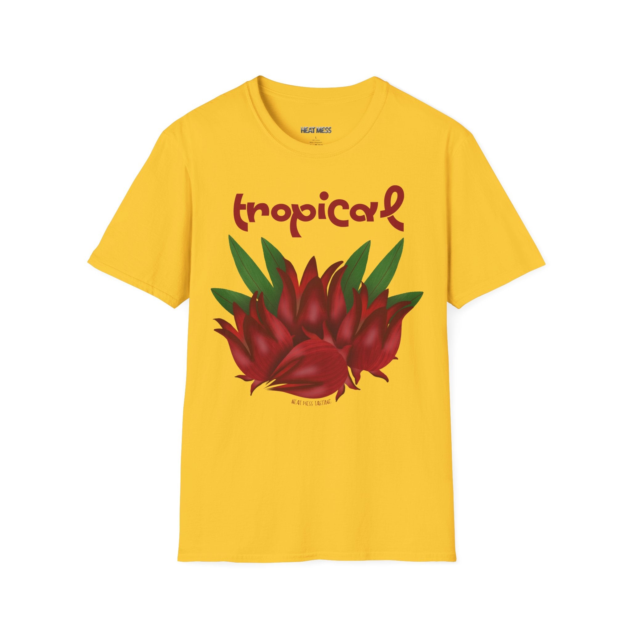 T-Shirt Tropical Red Floral - Heat Mess