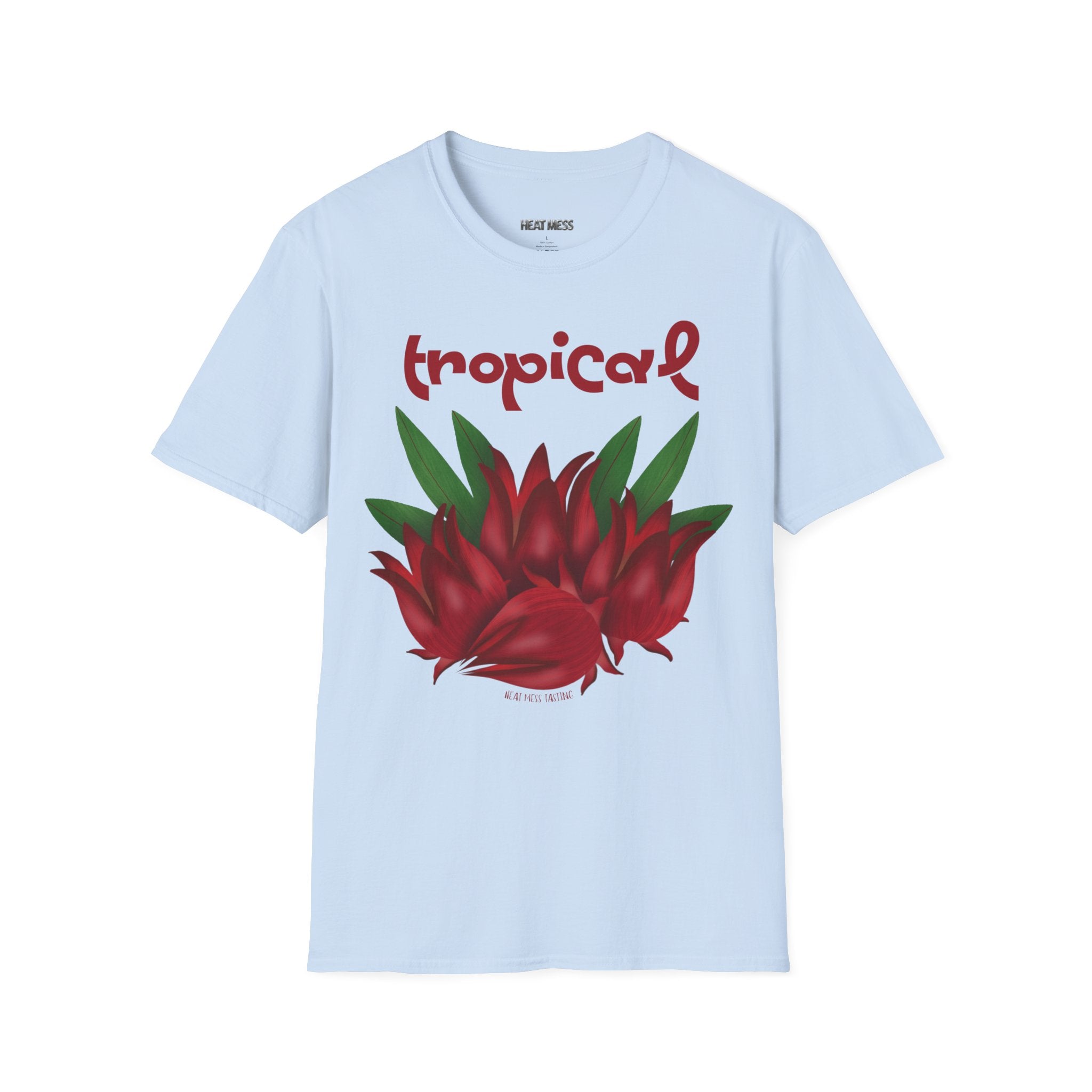 T-Shirt Tropical Red Floral - Heat Mess