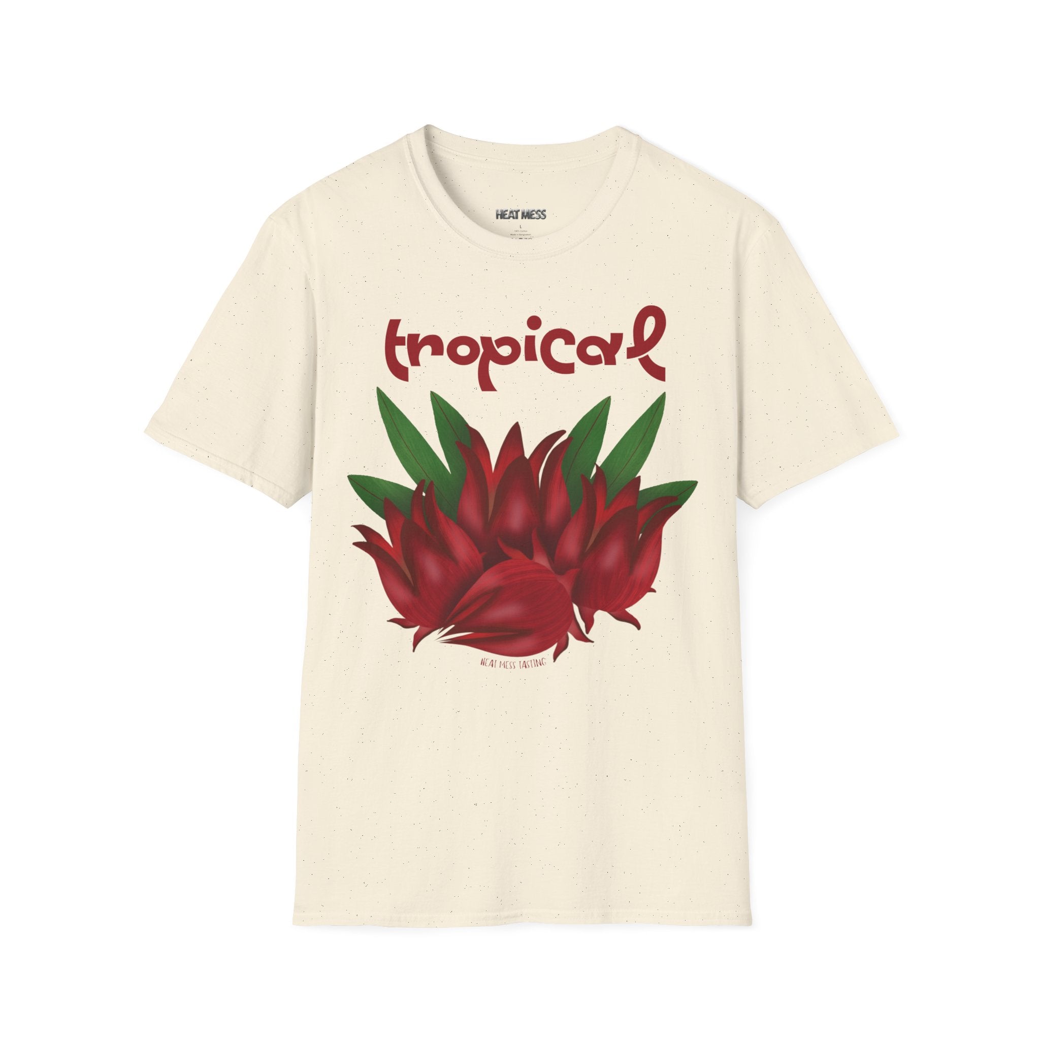 T-Shirt Tropical Red Floral - Heat Mess