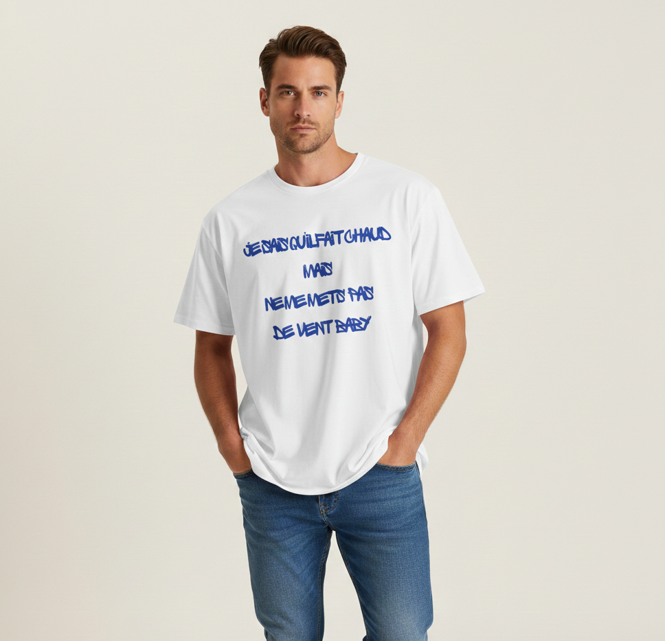 " Pas De Vent Baby" T-Shirt - Heat Mess