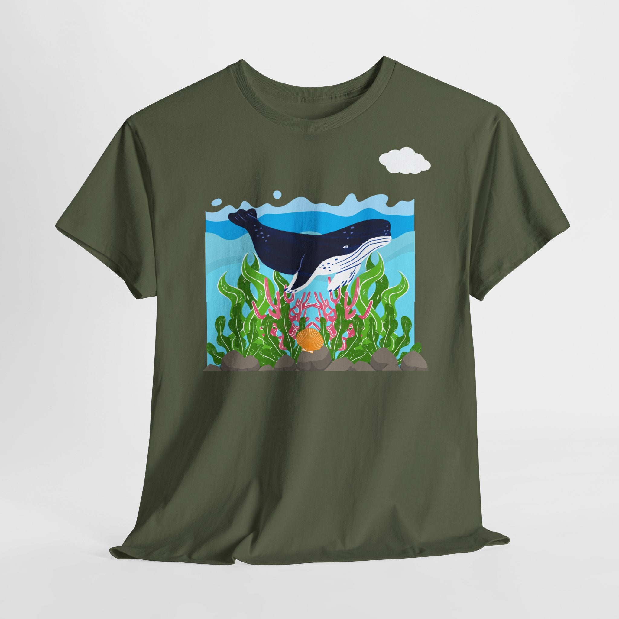 Whale Ocean T-Shirt - Heat Mess